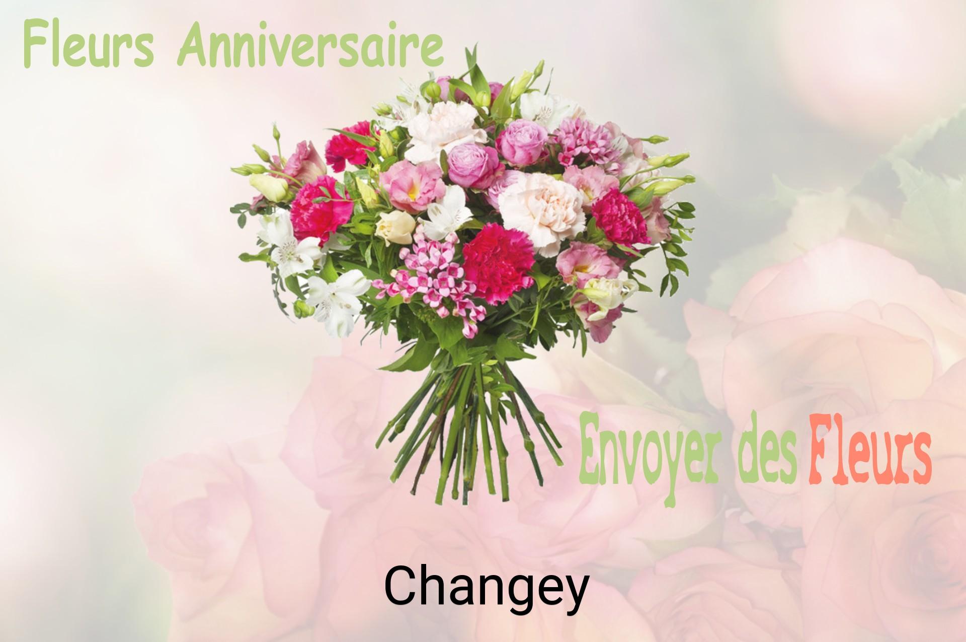 Bouquet de fleurs d’anniversaire livré à Changey