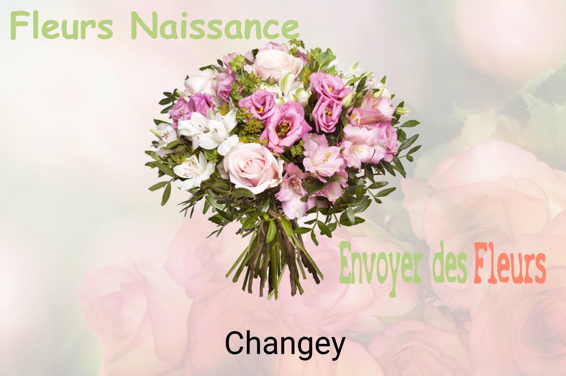 Bouquet de fleurs de naissance livré à Changey